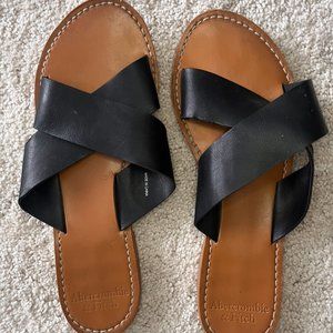 Cross Band Slide Sandals